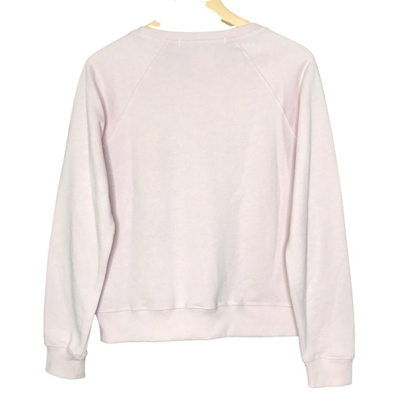 Rebecca Minkoff Lead with Love Lettering Sweatshirt Long Sleeve Crew Neck Top M - Picture 8 of 12